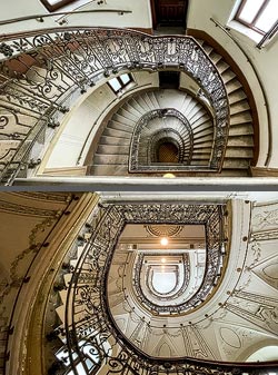 Stiegenhaus/Treppenhaus in Wien, &Ouml;sterreich