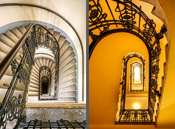 Stiegenhaus/Treppenhaus in Wien, &Ouml;sterreich