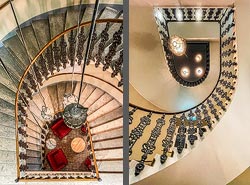 Stiegenhaus/Treppenhaus im Hotel Brauhof in Wien, &Ouml;sterreich