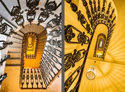 Stiegenhaus/Treppenhaus in Wien, &Ouml;sterreich