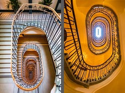 Stiegenhaus/Treppenhaus im Hotel MOTTO in Wien, &Ouml;sterreich