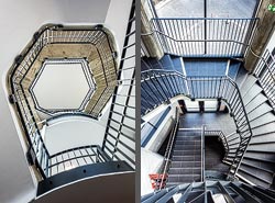 Stiegenhaus/Treppenhaus in einem Geschäftslokal in Wien, &Ouml;sterreich