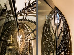 Stiegenhaus/Treppenhaus in einem Wohnhaus in Wien, &Ouml;sterreich