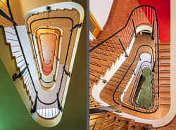 Stiegenhaus/Treppenhaus im Phantastenmuseum in Wien, &Ouml;sterreich