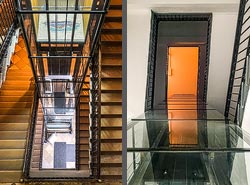 Stiegenhaus/Treppenhaus im Mechitaristenkloster in Wien, &Ouml;sterreich