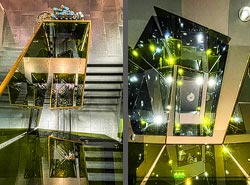 Stiegenhaus/Treppenhaus im Supermarkt BILLA Corso Hoher Markt in Wien, &Ouml;sterreich