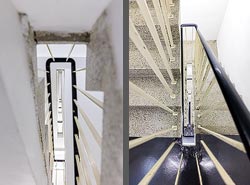 Stiegenhaus/Treppenhaus in der Arbeiterkammer Wien, &Ouml;sterreich