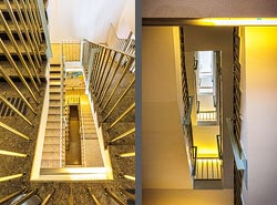 Stiegenhaus/Treppenhaus in der Arbeiterkammer Wien, &Ouml;sterreich