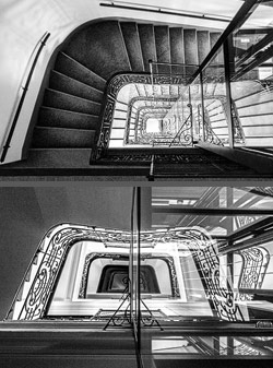 Stiegenhaus/Treppenhaus in Wien, &Ouml;sterreich