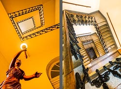 Stiegenhaus/Treppenhaus in Wien, &Ouml;sterreich