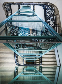 Stiegenhaus/Treppenhaus in Wien, &Ouml;sterreich