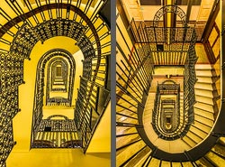 Stiegenhaus/Treppenhaus im Hotel Motel One Wien Staatsoper in Wien, &Ouml;sterreich