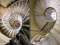 Stiegenhaus/Treppenhaus im Parlament in Wien, &Ouml;sterreich