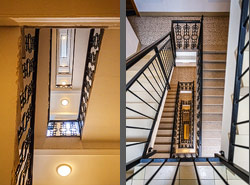 Stiegenhaus/Treppenhaus in Wien, &Ouml;sterreich