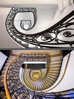 Stiegenhaus/Treppenhaus in Wien, &Ouml;sterreich