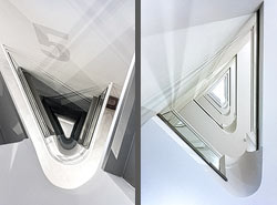 Stiegenhaus/Treppenhaus in Wien, &Ouml;sterreich