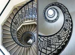 Stiegenhaus/Treppenhaus in Wien, &Ouml;sterreich