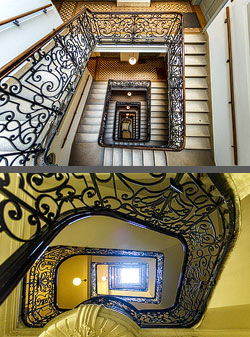 Stiegenhaus/Treppenhaus in Wien, &Ouml;sterreich