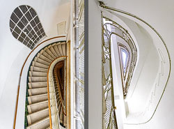 Stiegenhaus/Treppenhaus in Wien, &Ouml;sterreich