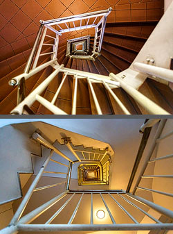 Stiegenhaus/Treppenhaus in Wien, &Ouml;sterreich