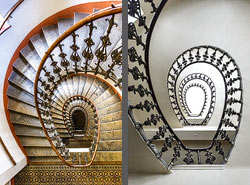 Stiegenhaus/Treppenhaus in Wien, &Ouml;sterreich