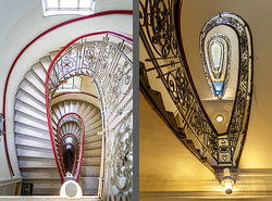 Stiegenhaus/Treppenhaus in Wien, &Ouml;sterreich