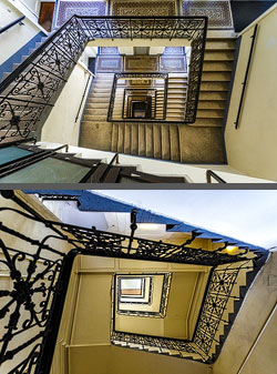 Stiegenhaus/Treppenhaus in Wien, &Ouml;sterreich