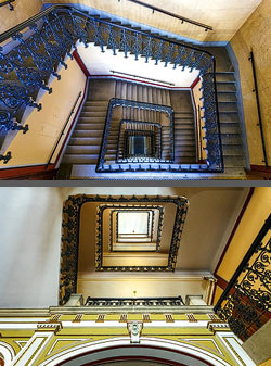 Stiegenhaus/Treppenhaus in Wien, &Ouml;sterreich