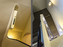 Stiegenhaus/Treppenhaus in der Hauptuniversität in Zürich, Schweiz